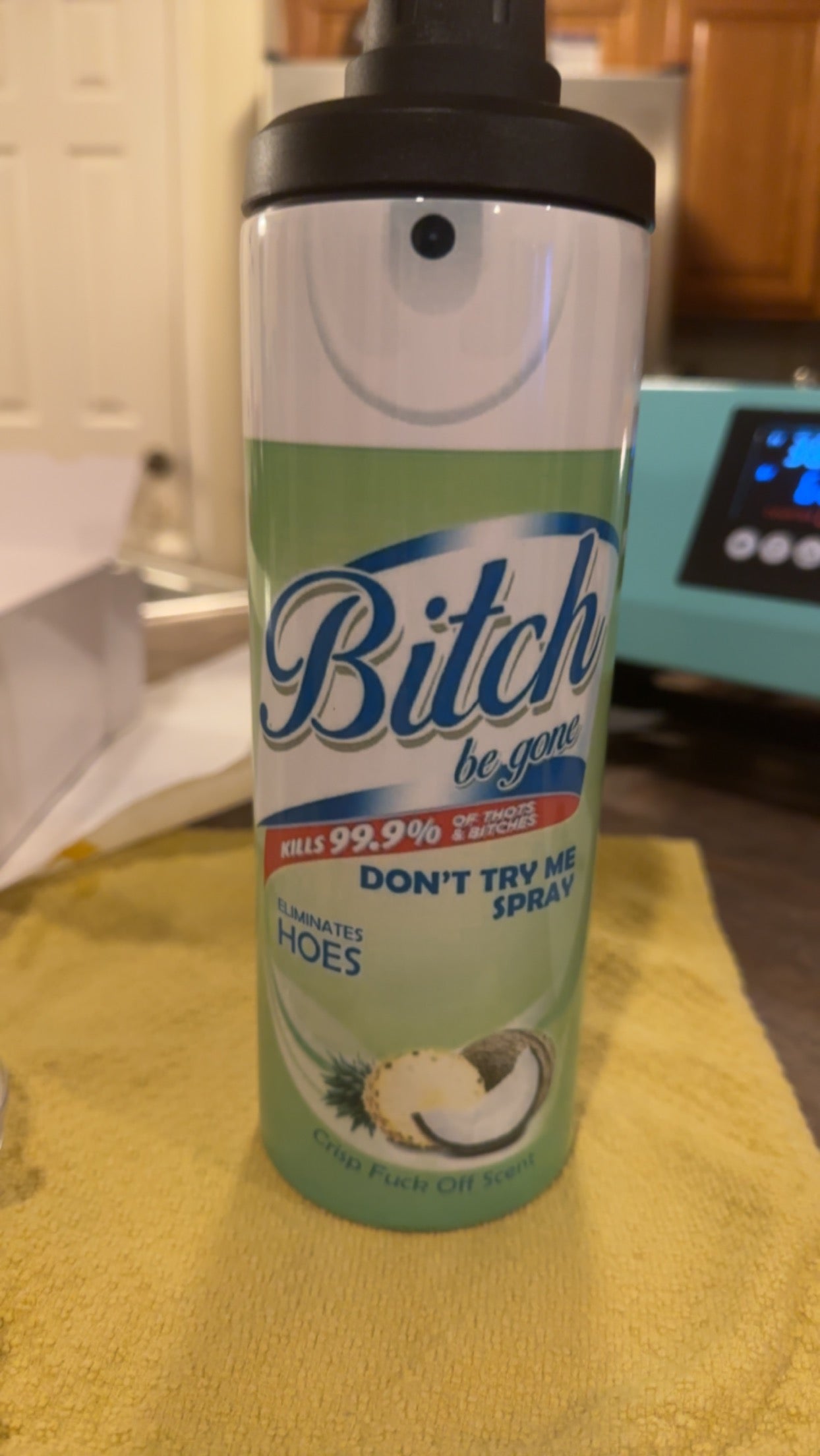 25oz Slim Bitch be gone Tumbler