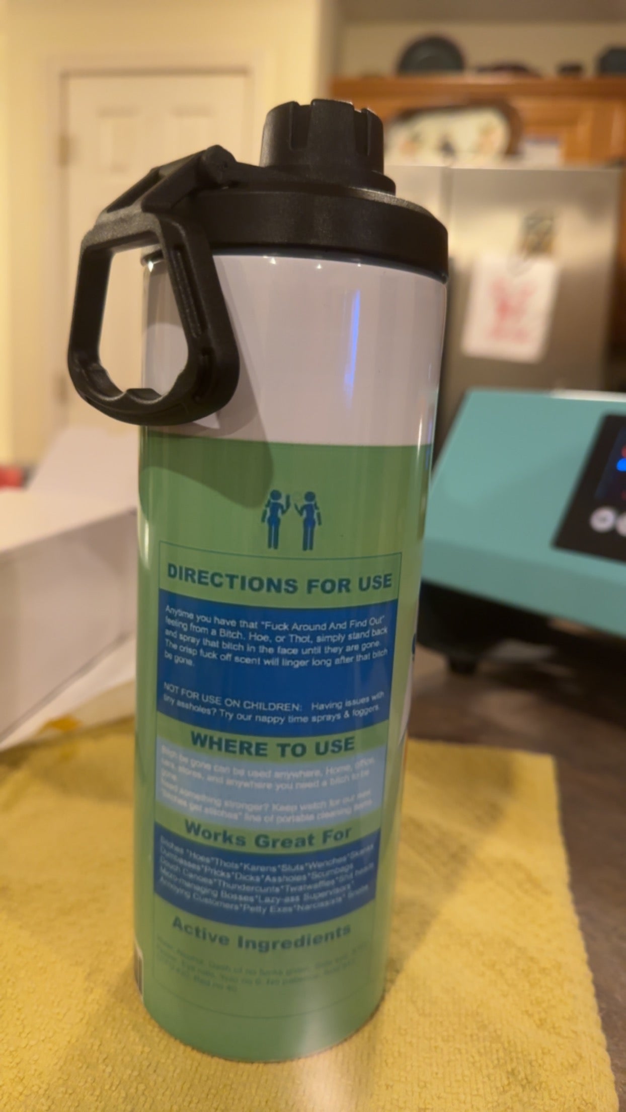 25oz Slim Bitch be gone Tumbler