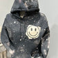 Smiley Face Bleached Hoodie